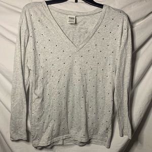 VS PINK Long sleeve studded XS shirt